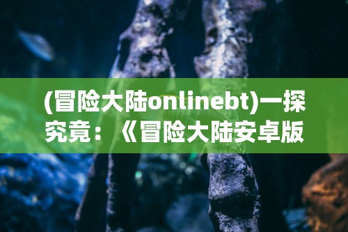 (冒险大陆onlinebt)一探究竟：《冒险大陆安卓版》深度体验及精彩游戏玩法揭秘